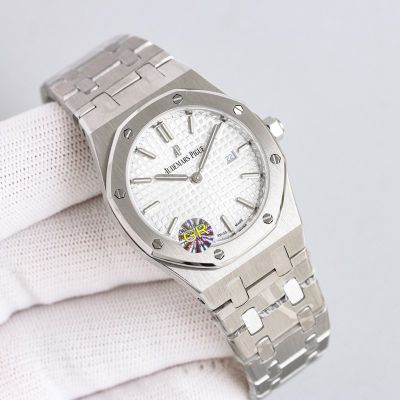 Audemars Piguet Lady Royal Oak Series Swiss Quartz Movement 33mm Silver Strap Watch